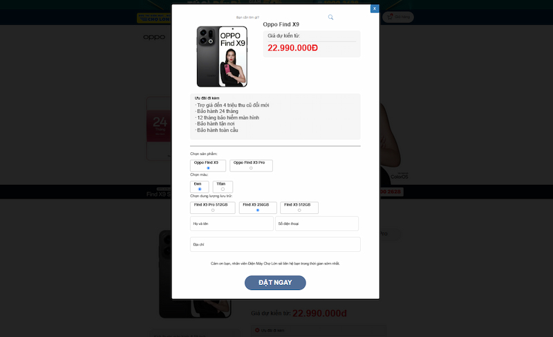 Đặt trước OPPO Find X9 Series
