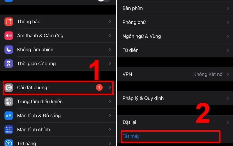 Khởi động lại điện thoại để sửa lỗi FaceTime