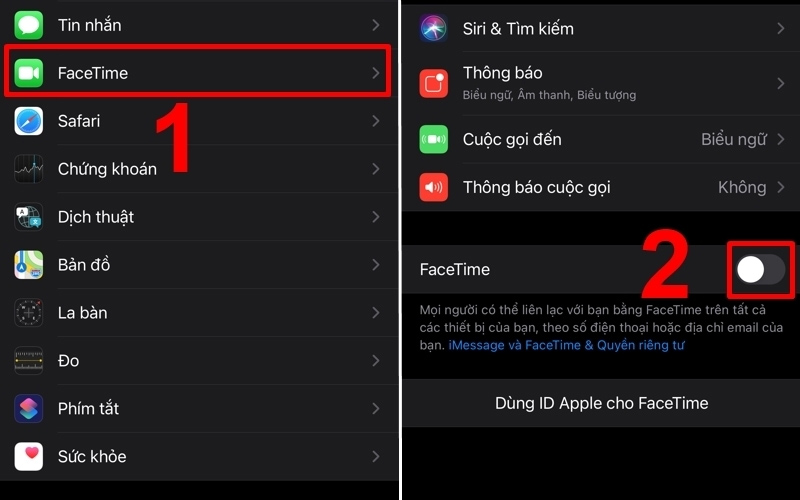 Khắc phục iPhone không gọi được FaceTime bằng khởi động lại ứng dụng