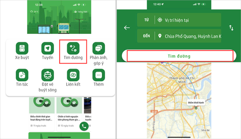 Hướng dẫn cách tra cứu tuyến xe buýt qua app Go!Bus