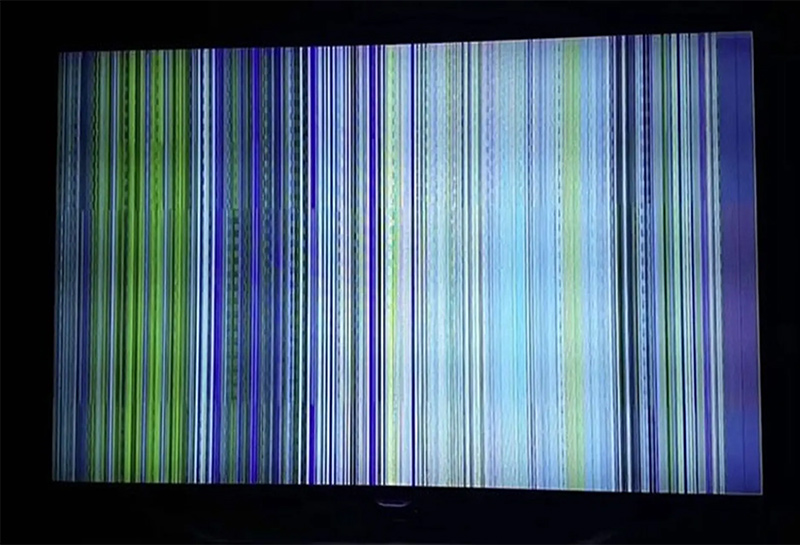 Màn hình tivi bị sọc dọc