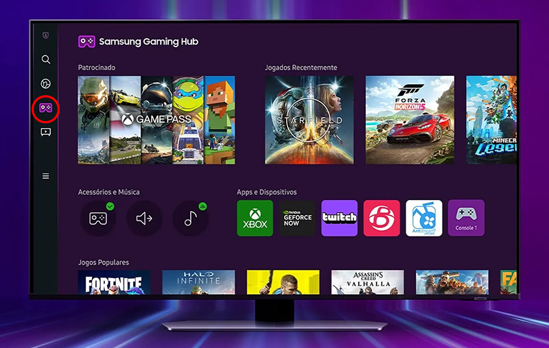 Sử dụng Gaming Hub trên tivi Samsung