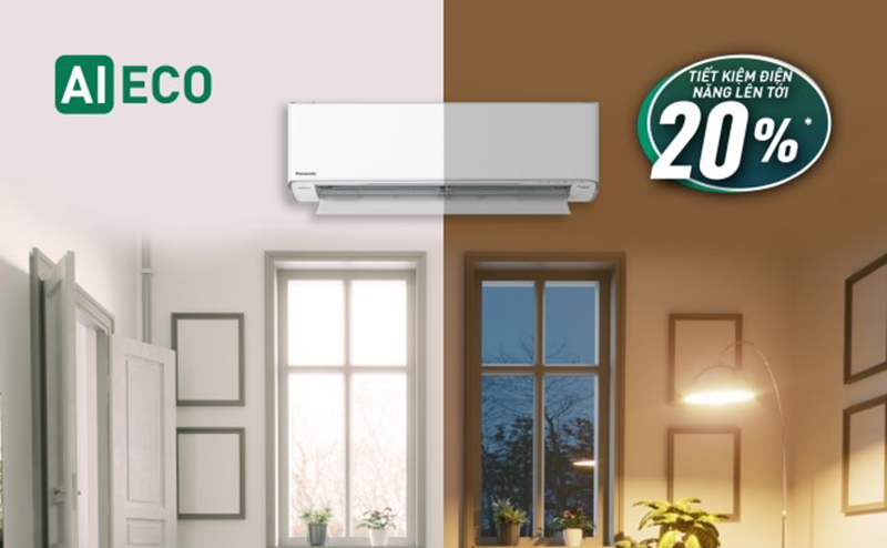 ECO tích hợp A.I giúp tiết kiệm thêm 20% điện năng