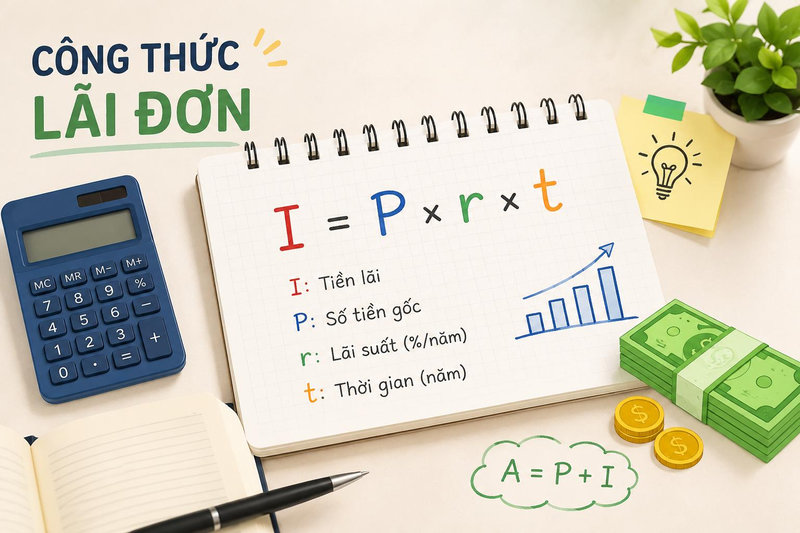 Bộ câu hỏi trắc nghiệm về công thức lãi đơn