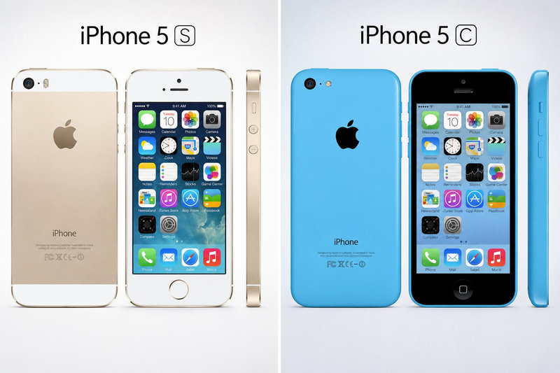 Bộ đôi iPhone 5S và 5C ra mắt cùng năm 2013