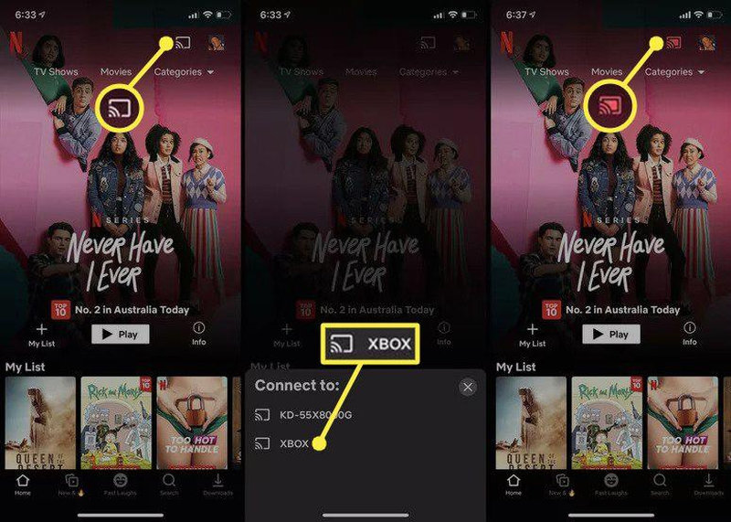 Biểu tượng truyền phát của Netflix