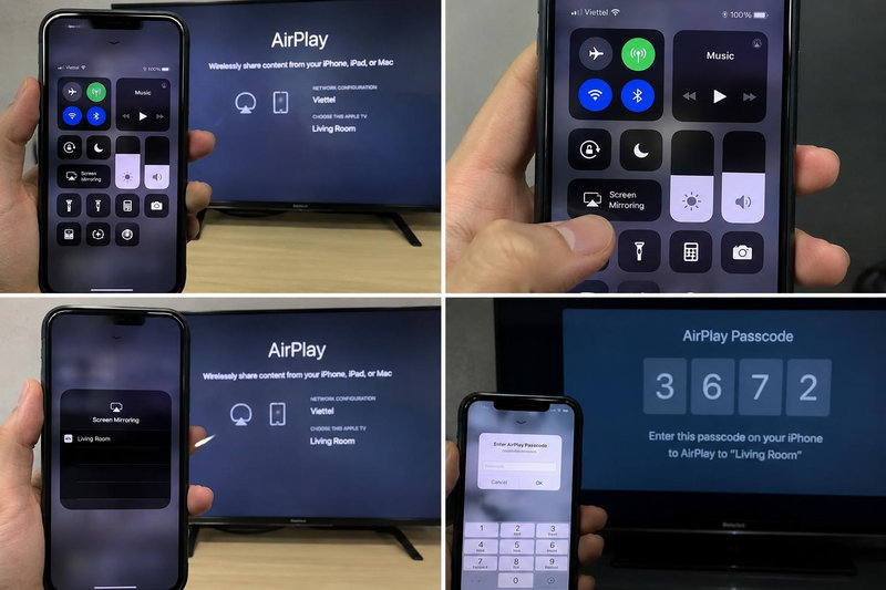 Tính năng AirPlay là một trong những cách kết nối điện thoại với tivi