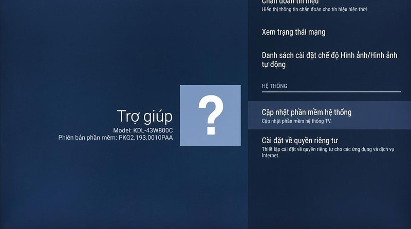 Cập nhật phần mềm giúp tivi vá lỗi và cải thiện kết nối wifi