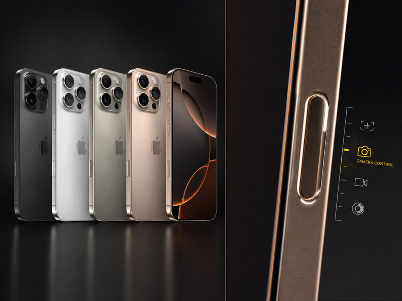 iPhone 16 Pro Max với nút Camera Control mới xuất hiện