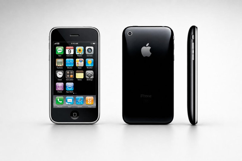 iPhone 3G với thiết kế mặt lưng nhựa bóng đặc trưng