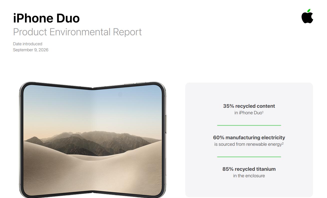 iPhone Duo và các cam kết về môi trường của Apple
