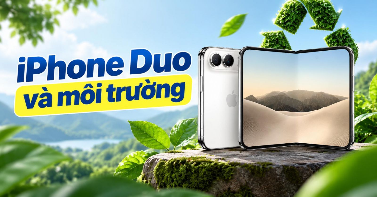iPhone Duo và môi trường, vật liệu tái chế, dấu chân carbon và bao bì