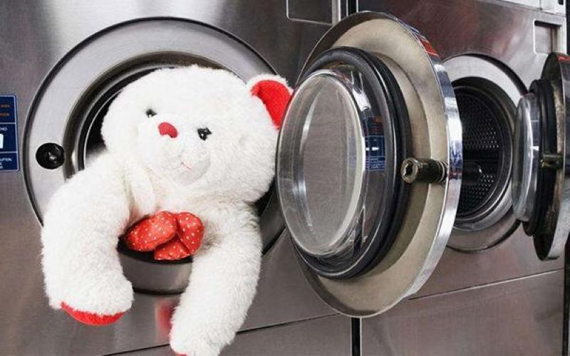 Không nên giặt gấu bông có kích thước quá lớn bằng máy giặt