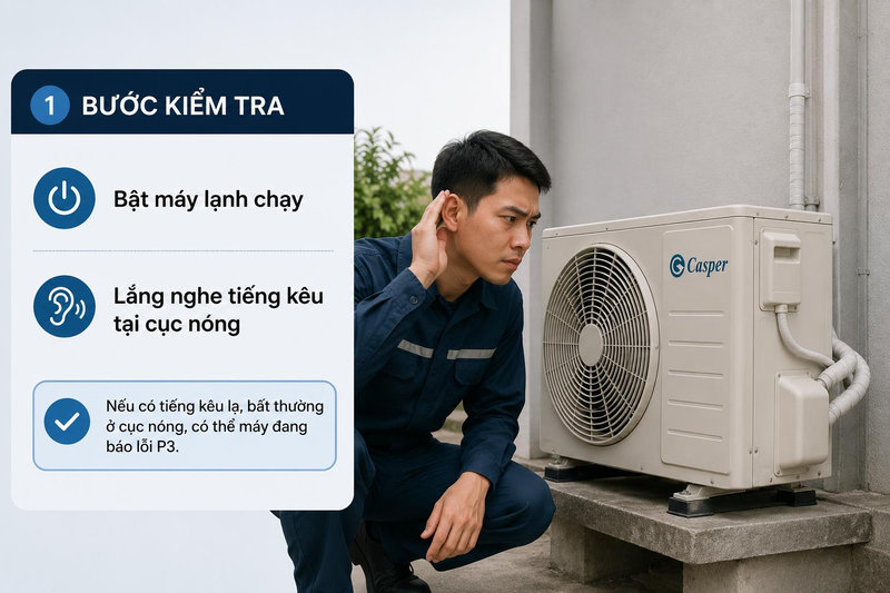 Kiểm tra block máy nén có vẫn đang khởi động bình thường hay không