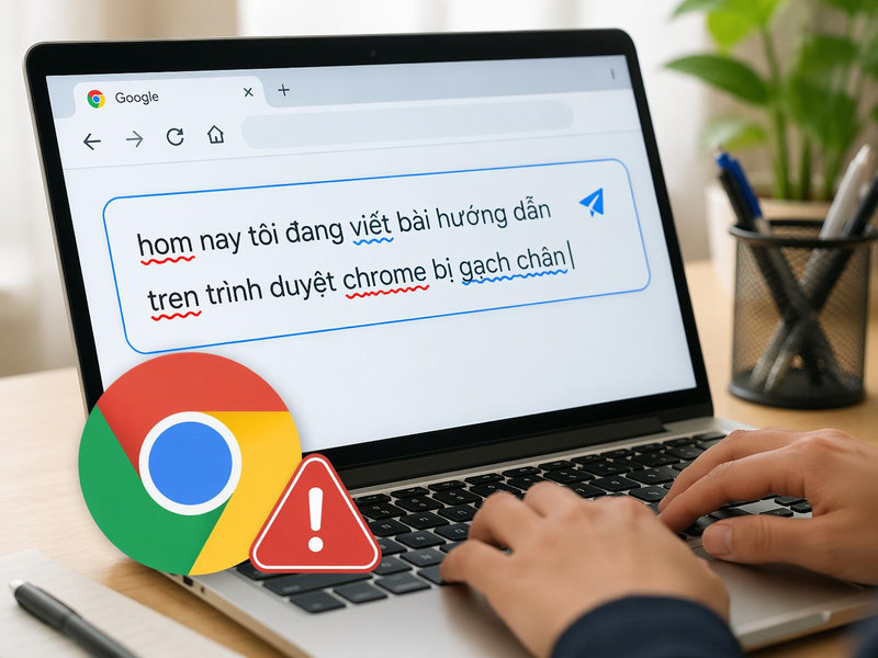 Lỗi đánh chữ bị gạch chân trên Chrome là gì? Cách khắc phục triệt để