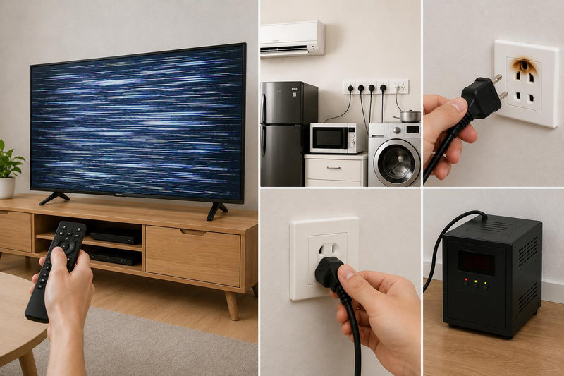 Nguồn điện ổn định giúp tivi hoạt động bền bỉ và hạn chế hiện tượng màn hình nhấp nháy