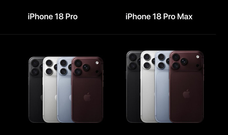 Những khác biệt trên iPhone 18 Pro và iPhone 18 Pro Max