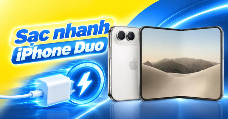 Sạc nhanh iPhone Duo cần củ sạc bao nhiêu W và sạc bao lâu?