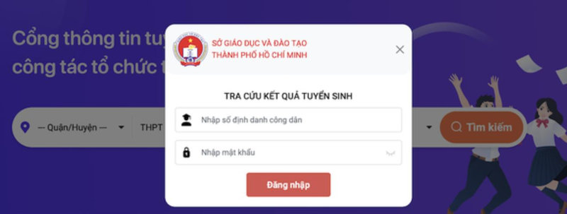 Tra cứu trực tuyến trên hệ thống của Sở GDĐT