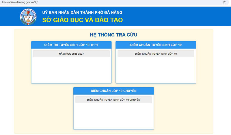 Truy cập vào link tra cứu chính thức của ủy ban nhân dân thành phố Đà Nẵng