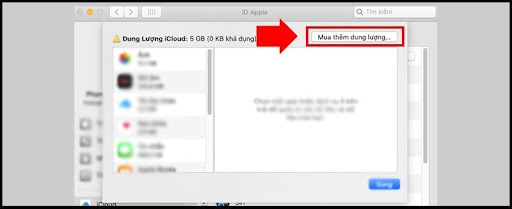 Cách mua dung lượng iCloud trên Macbook