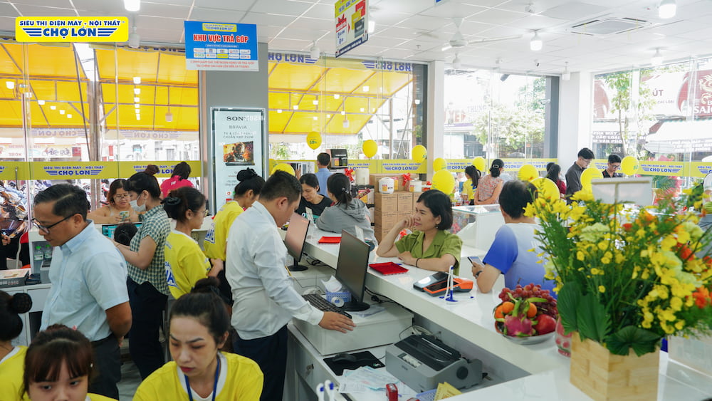 Siêu Thị Điện Máy – Nội Thất Chợ Lớn hỗ trợ trả góp lãi suất 0%