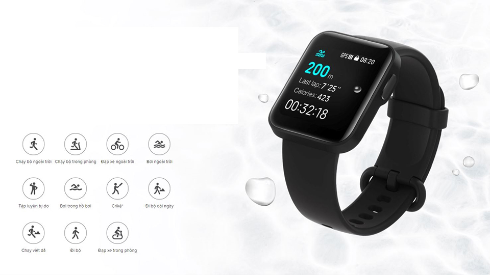 Đồng hồ thông minh chống nước Mi Watch