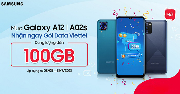 Samsung tặng FREE 100GB data 4G Viettel cho chủ sở hữu Galaxy A12 và Galaxy A02s, bạn đã biết cách nhận chưa?