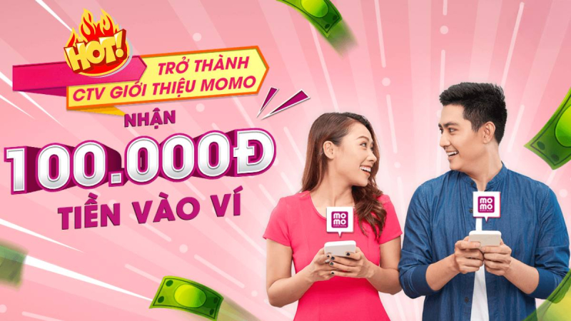 Đăng ký làm CTV giới thiệu ví MoMo