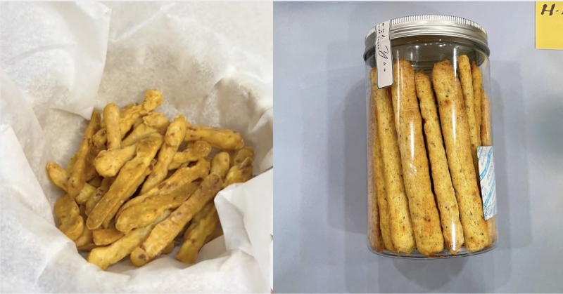 Cheese stick sau khi chiên và bảo quản trong hũ thủy tinh sạch