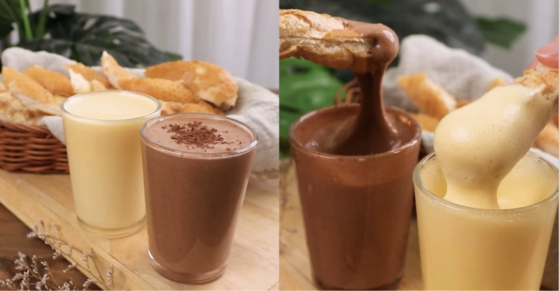 Kem trứng béo ngậy dùng chấm bánh mì