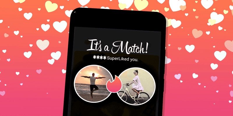 Ứng dụng Tinder cho phép hai người dùng kết nối và trò chuyện với nhau