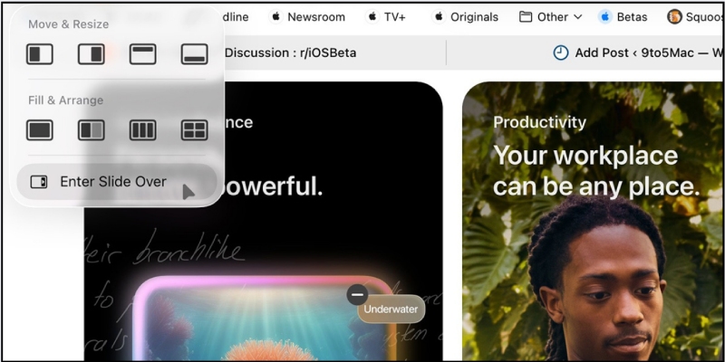 iPadOS 26.1 khôi phục tính năng đa nhiệm Slide Over