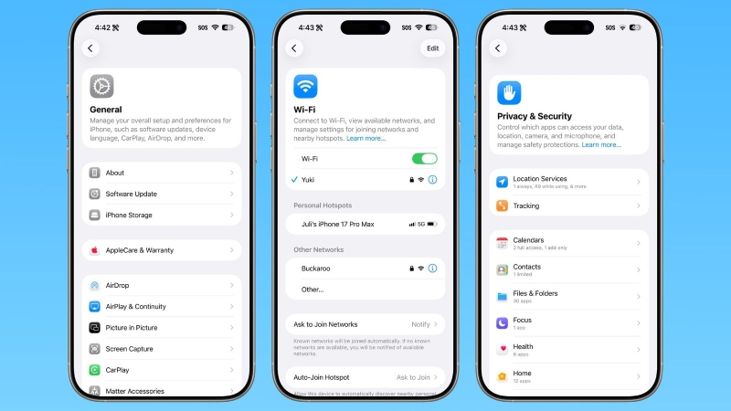 Giao diện Cài đặt iPadOS được tinh chỉnh trực quan hơn