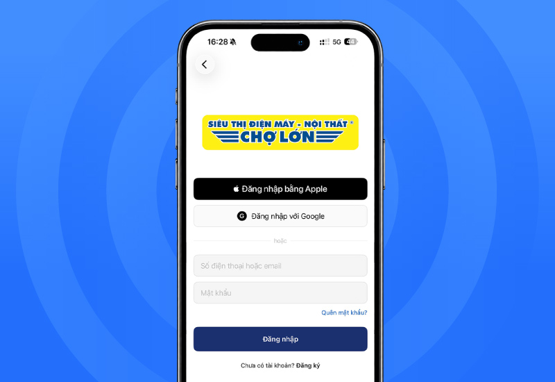 Đăng nhập App Chợ Lớn