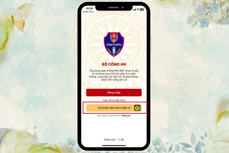 Đăng nhập VNeTraffic trên điện thoại bằng VNeID