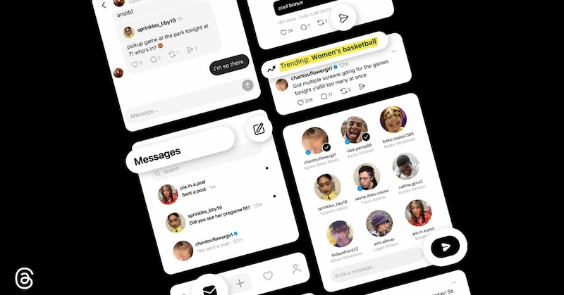 Threads với giao diện trực quan, dễ sử dụng