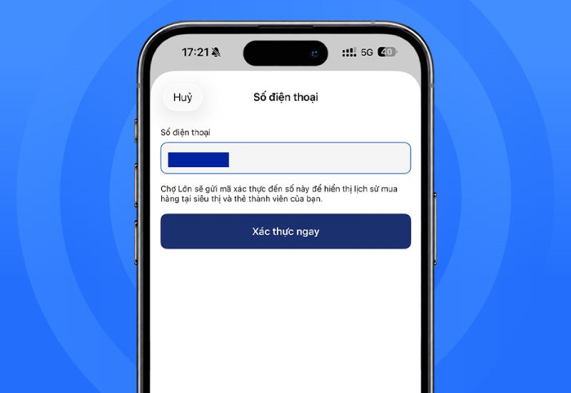Xem lịch sử mua hàng trên App Chợ Lớn