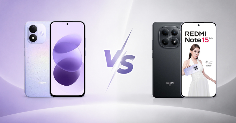 So sánh Xiaomi REDMI Note 17 5G và REDMI Note 15 5G