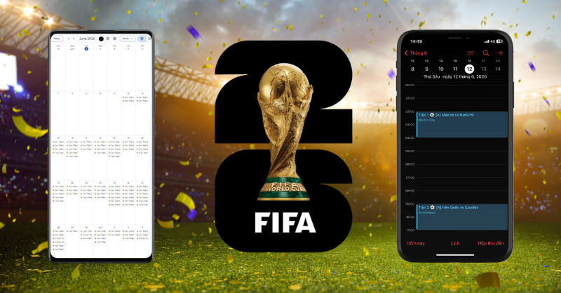 Thêm lịch World Cup vào iPhone và điện thoại Android