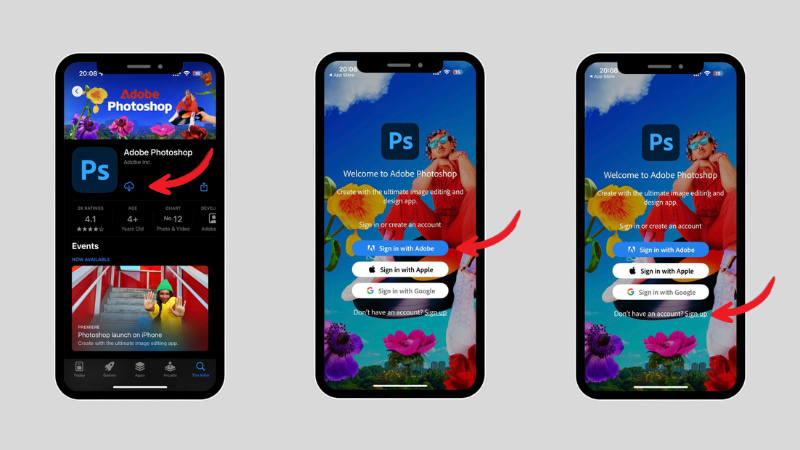 Cài đặt Photoshop trên iPhone