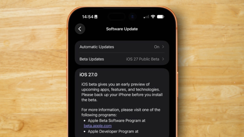 iOS 27 Public Beta đã ra mắt