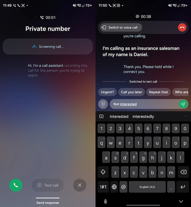 Call Screening giúp người dùng kiểm soát cách kết nối liên lạc