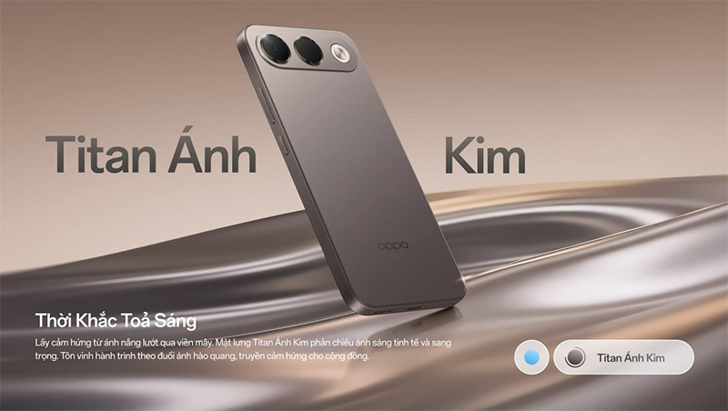 OPPO A7 Pro 5G màu Titan Ánh Kim