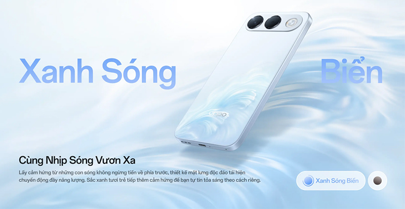 OPPO A7 Pro 5G màu Xanh Sóng Biển