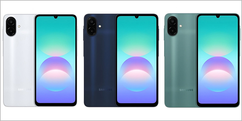 Samsung Galaxy A08 Ba màu Xanh dương đậm, Bạc và Xanh lá