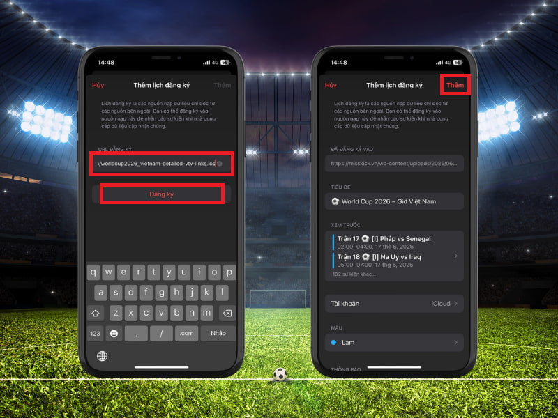 Thêm link lịch thi đấu World Cup 2026