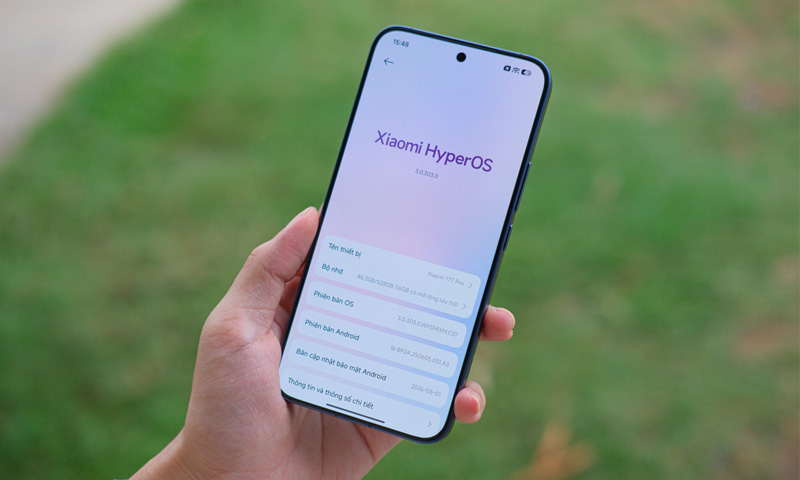 Xiaomi 17T Pro được cài sẵn giao diện Xiaomi HyperOS 3