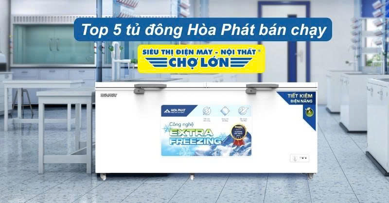Khám phá top 5 tủ đông Hòa Phát bán chạy hiện nay