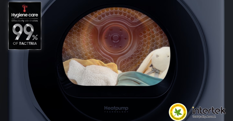 Chu trình Hygiene Care hỗ trợ diệt khuẩn trên máy sấy